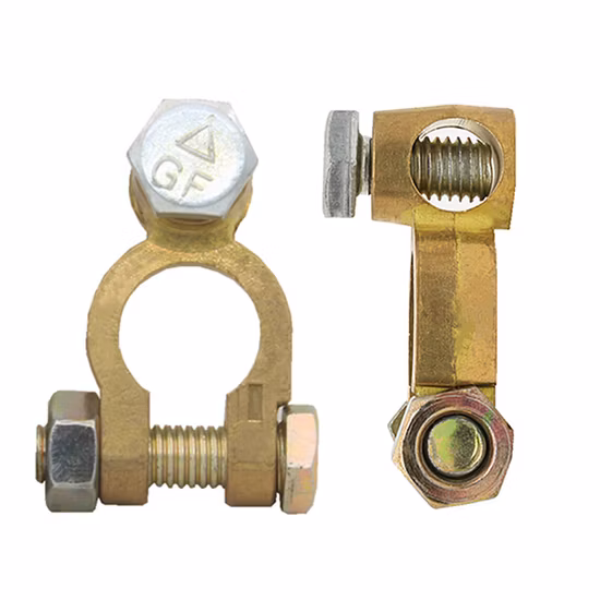 Pièces de rechange automatiques chinoises Boîtiers d'instruments électroniques à ressort Fabrication de pinces de tuyaux en acier galvanisé Borne de câble de contact à ressort de batterie