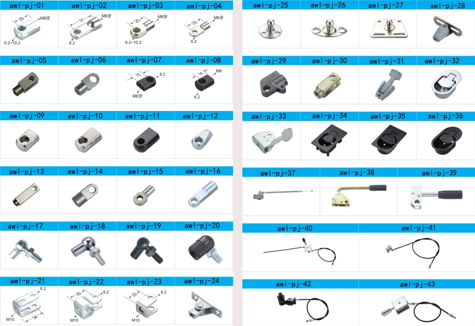 Awln Factory High Quality Steel Metal Long 100n Suspa Gas Spring for Air Gun